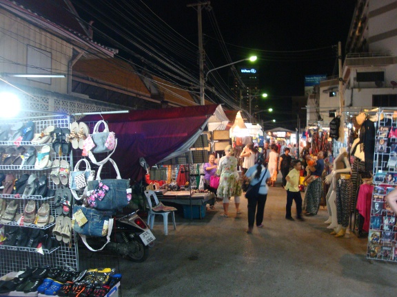 After dark view, halfway down looking towards Poonsuk Road.