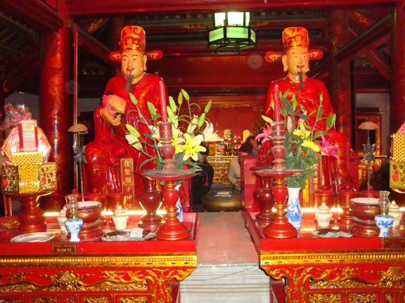 Inside the temple