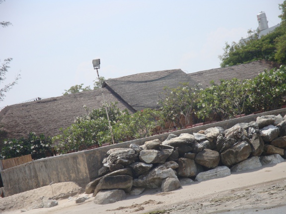 place with what looked like a thatched roof