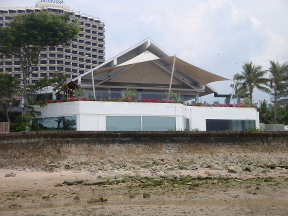 the beach was still not suitable for walking on/bathing unless you wore shoes