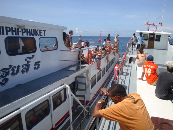 transfer of some passengers at sea