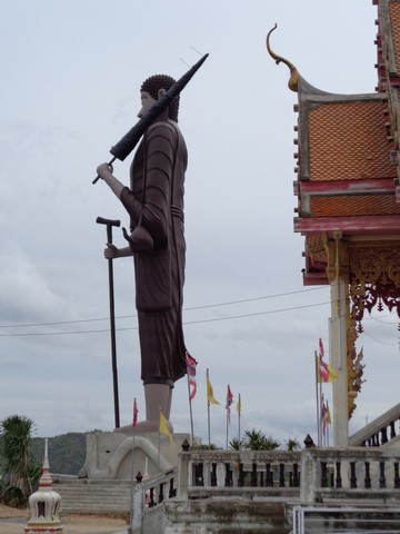 the huge Buddha figure was looking good