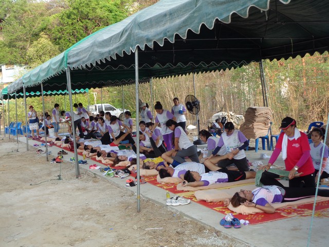 Thai massage for many after the race