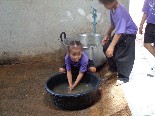 Washing hands