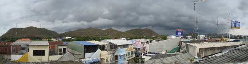 Storm building up in the backcountry of Hua Hin...