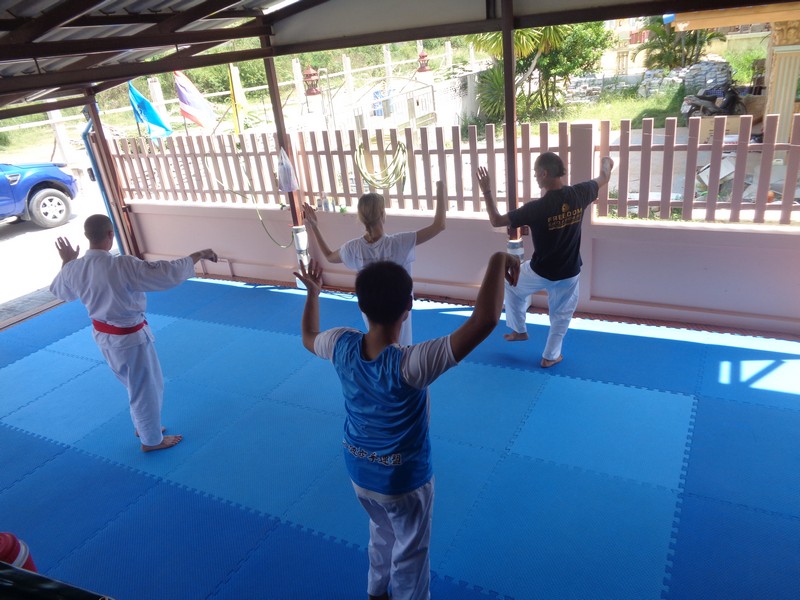 Practicing Tai-Chi