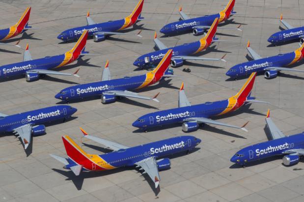 A number of grounded Southwest Airlines Boeing 737 MAX 8 aircraft are shown parked at Victorville Airport in Victorville, California, US, March 26, 2019. (Reuters file photo)