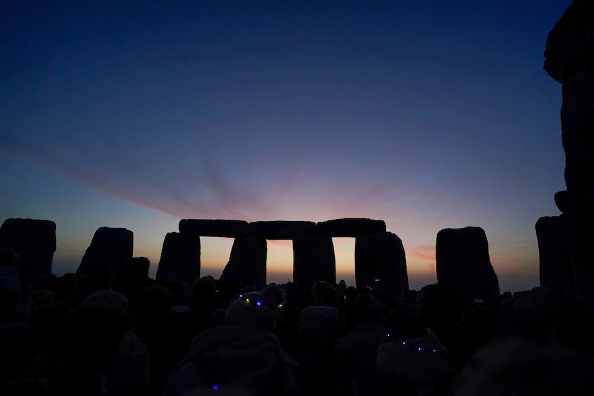 On the summer solstice, the sun will reach its highest point in the sky.(Andrew Matthews/PA via AP)