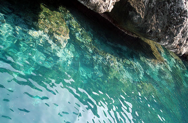 Crystal clear water ...