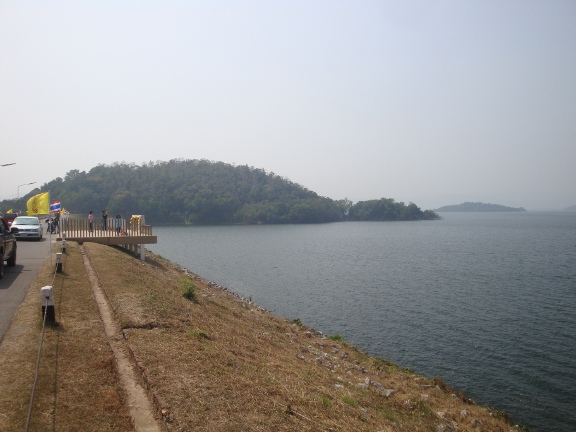 Looking left from the dam.