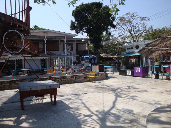 Western end of the market during the day.