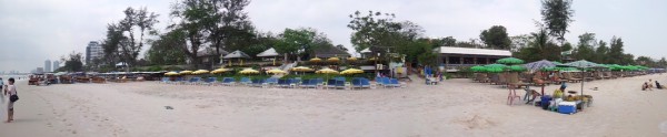 Exit from the beach to the Soi opposite Market Village