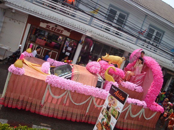 the Songkran parade