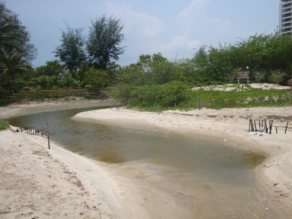 a small river, which wasn’t difficult to cross yet