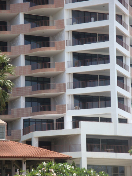 one condo that had so many visible cracks, it looked like crazy paving