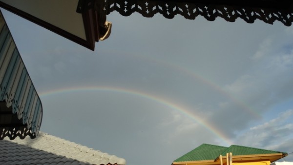 Double rainbow.