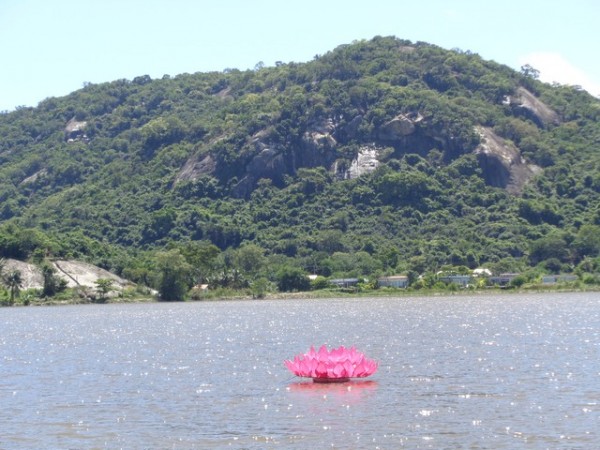 waterfront was being suitably decorated for the event