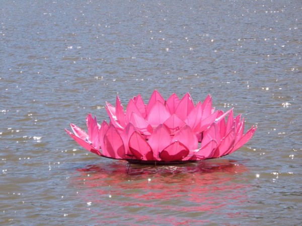 waterfront was being suitably decorated for the event