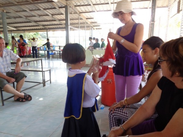 Mrs Hilux opened the bag of old toys, and started handing them out.