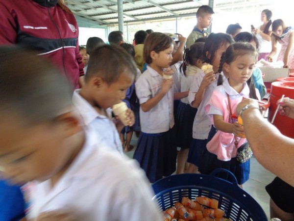 the Infant Class had by now digested their ice creams, and were invited back for more