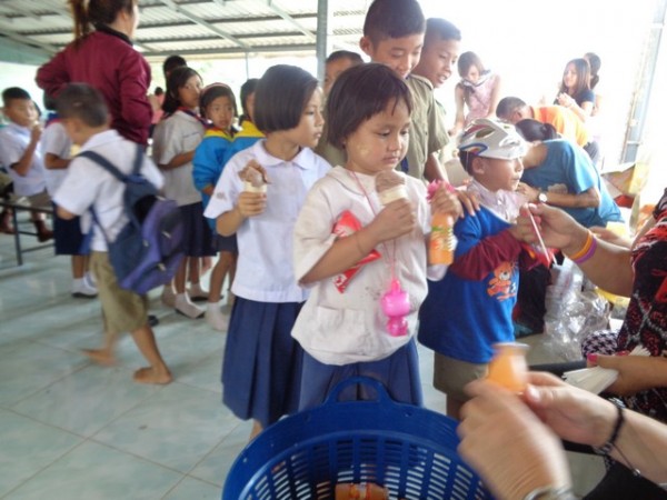 the Infant Class had by now digested their ice creams, and were invited back for more