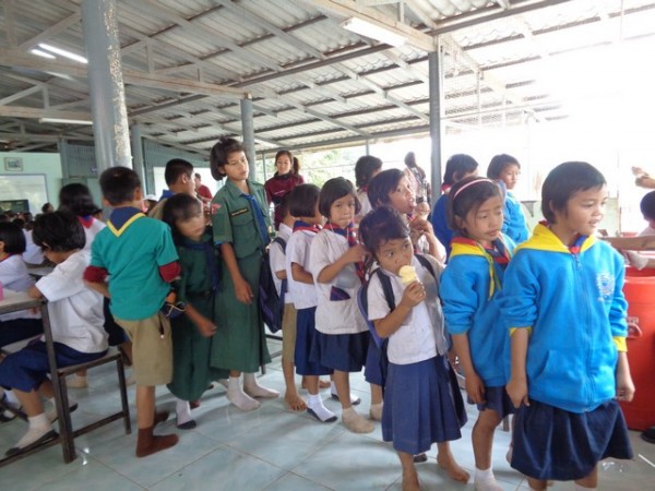 the Infant Class had by now digested their ice creams, and were invited back for more