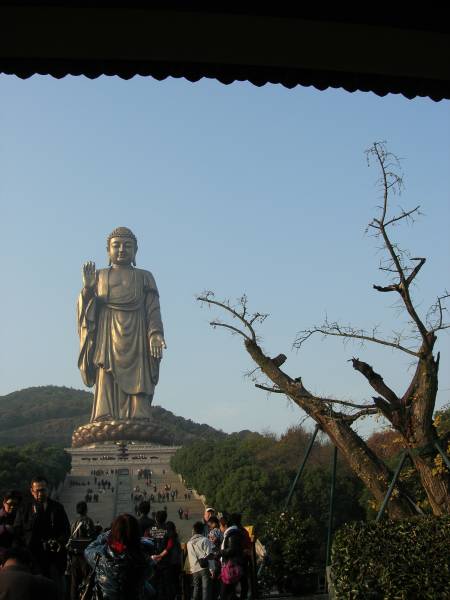 Statue from a distance