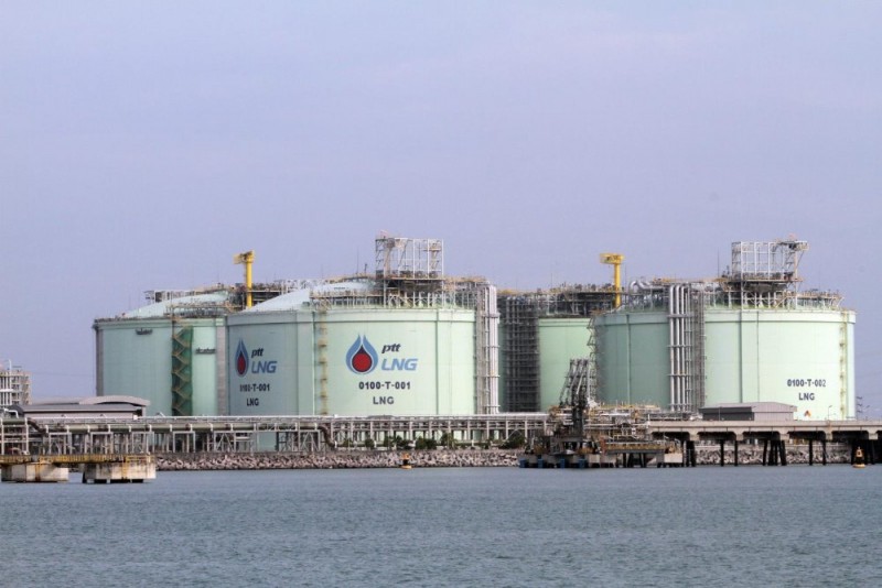 The LNG receiving terminal in Map Ta Phut is operated by PTT LNG Co. Capacity is 11.5 million tonnes a year. Apichart Jinakul