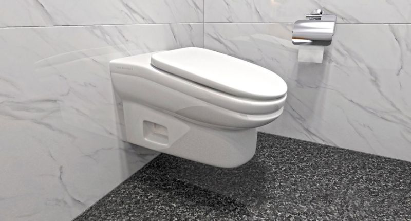The new StandardToilet design aims to stop people taking extended toilet breaks at work. Source: StandardToilet