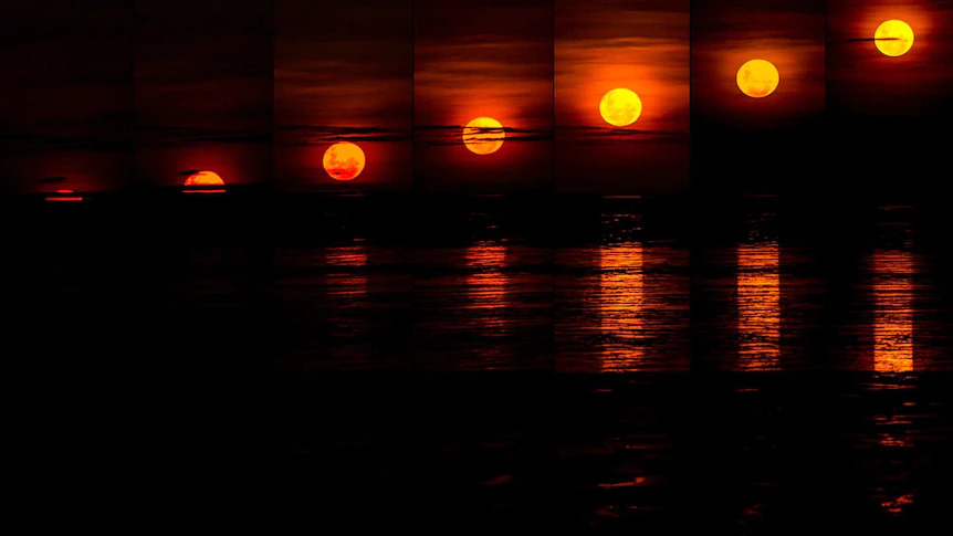 The reflective effect is a dream for keen photographers.(James Curry via ABC Open Pilbara WA)