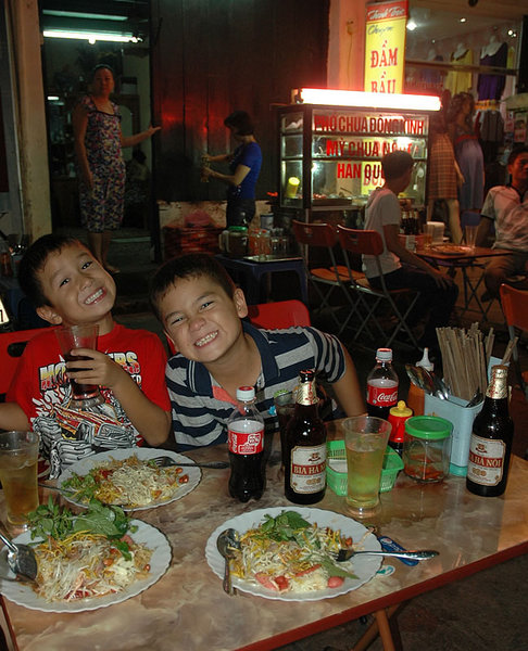 Street food - the only way to eat in Hanoi