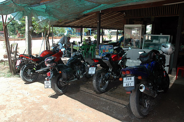 Roadside shed pit stop.