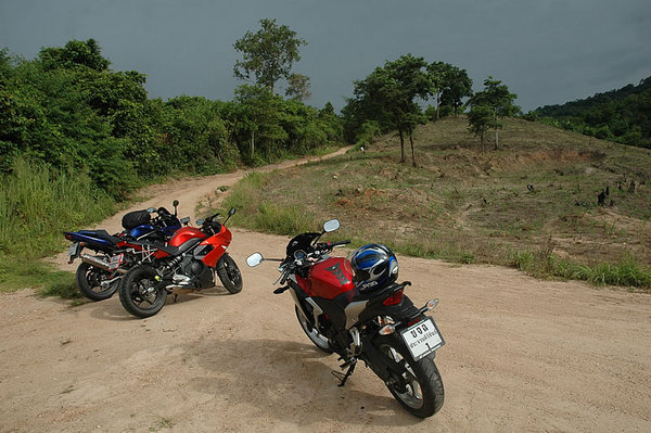 End of the road - Burma at the top of the hill.
