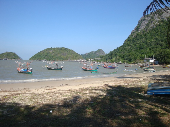 The view from the Historical Park out to the islands.