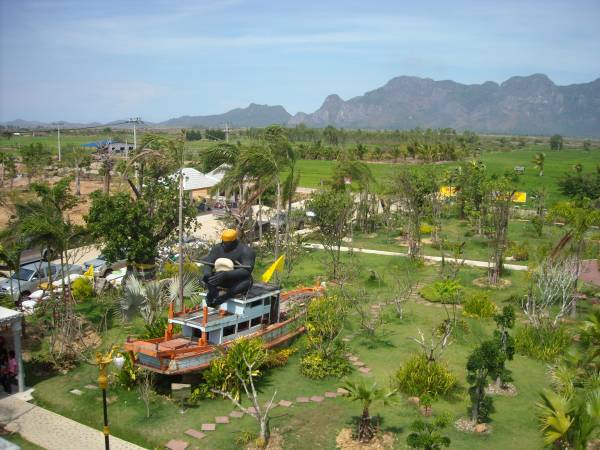 scenery from monk statue near Prachuap